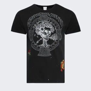 MadeWorn Black Grateful Dead Patched Graphic Tee xl nwt